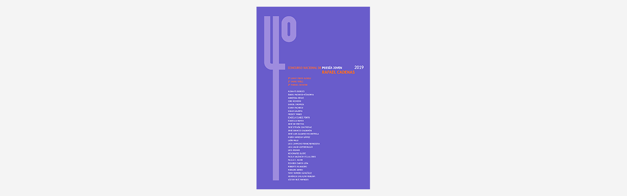 4º Concurso Nacional de Poesía Joven Rafael Cadenas 2019