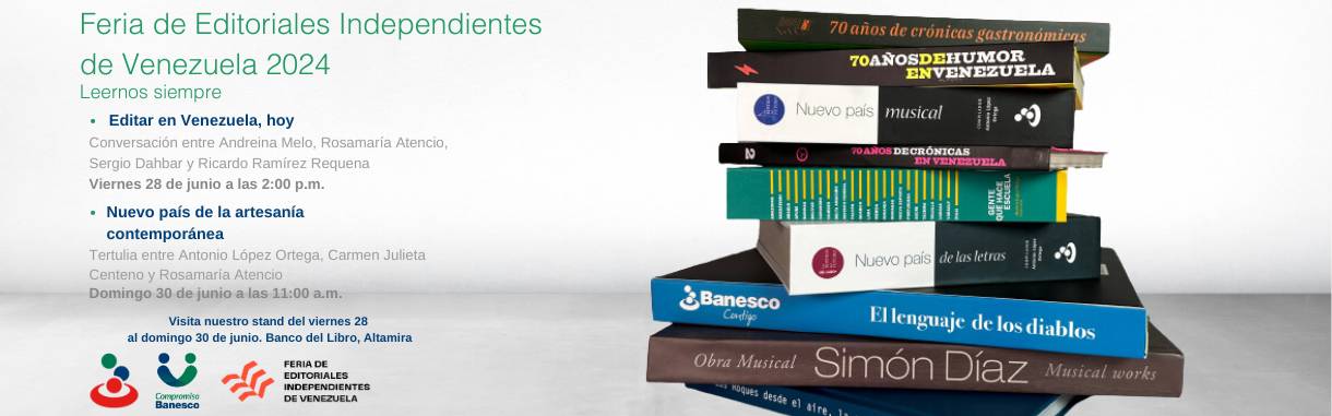 Biblioteca Digital Banesco estará presente en la 1era Feria de Editoriales Independientes de Venezuela