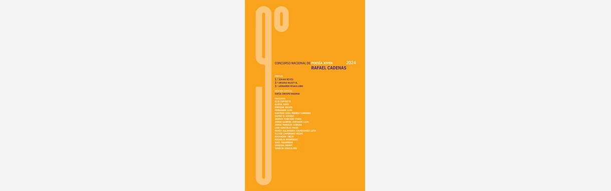 9° Concurso Nacional de Poesía Joven Rafael Cadenas 2024