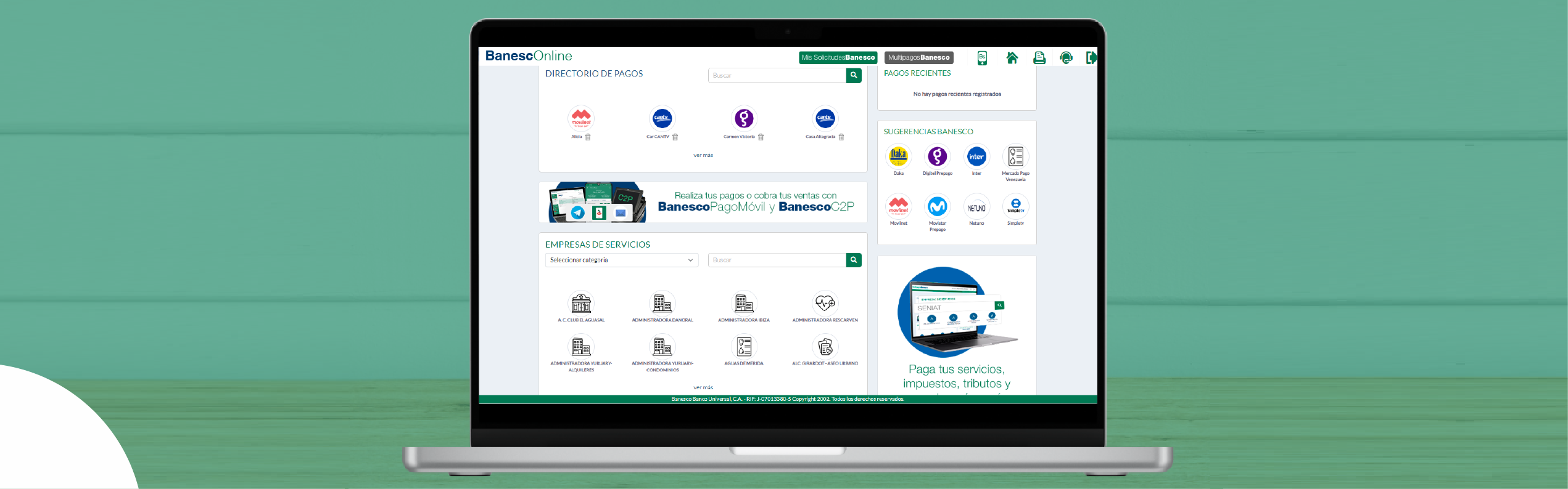 Multipagos Banesco a un clic: ahora disponible en BanescOnline y BanescOnline Empresa   