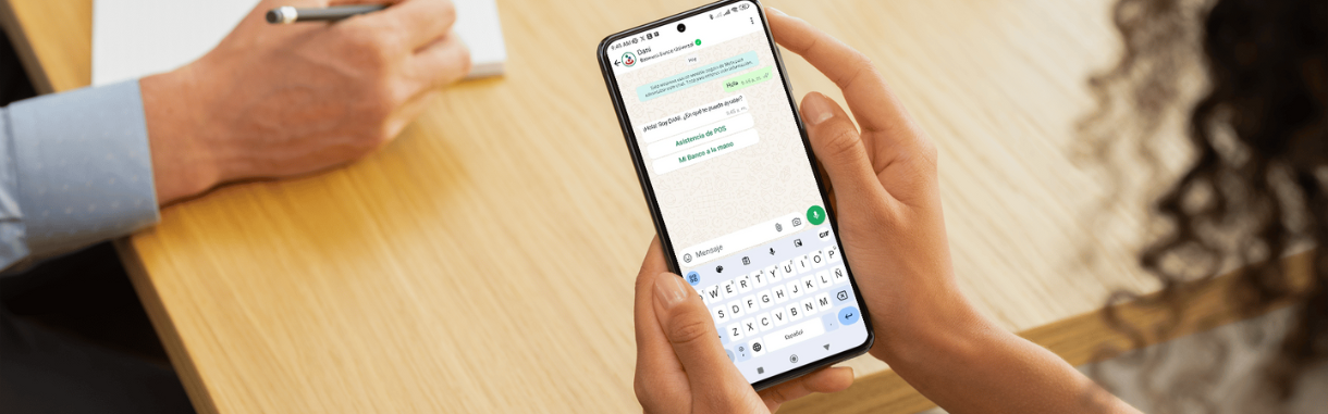 Banesco se acerca a sus afiliados comerciales por WhatsApp
