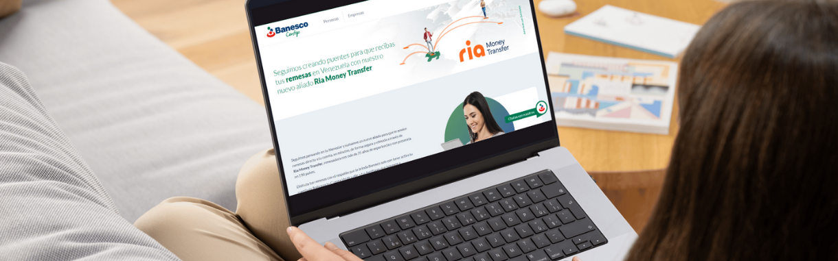 Banesco amplía su servicio de remesas con RIA