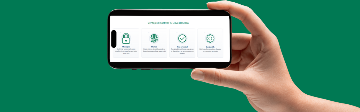 Llave Banesco es el nuevo sistema de seguridad de BanescoMóvil
