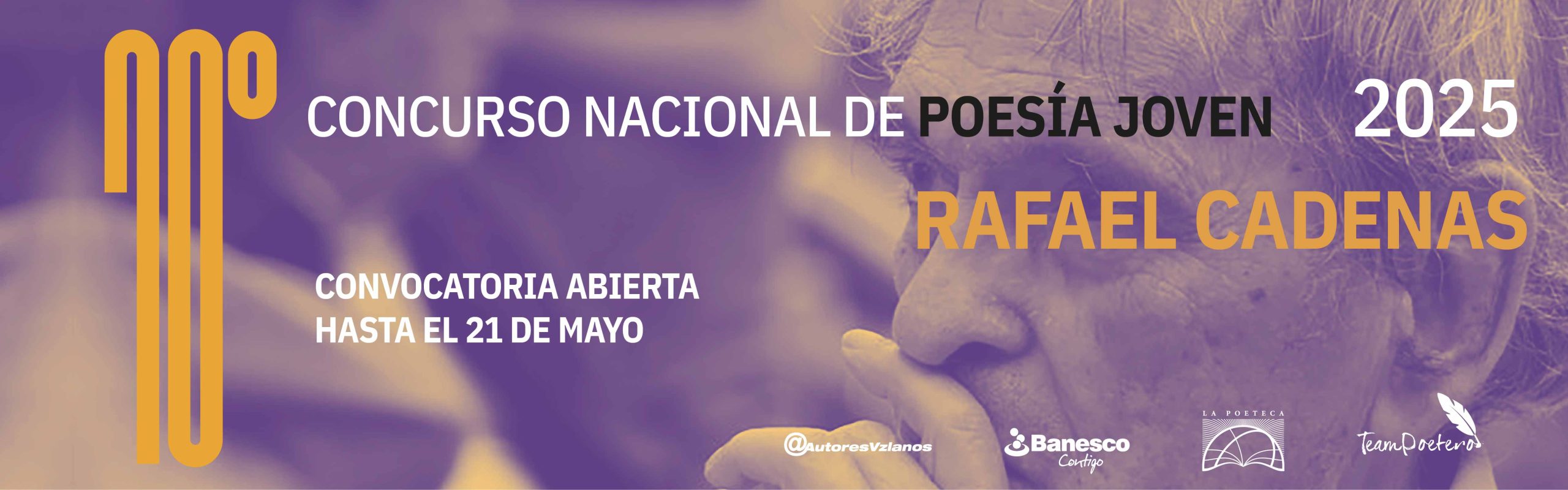 Últimos días de convocatoria al Concurso Nacional de Poesía Joven Rafael Cadenas