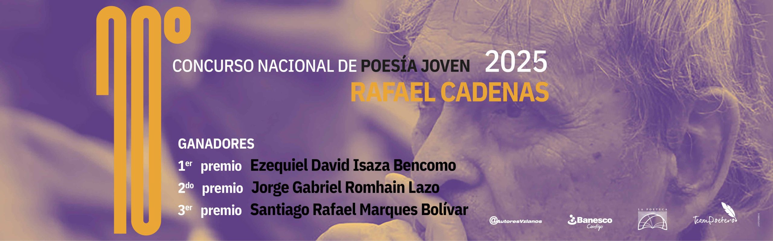 Ezequiel Isaza Bencomo gana el 10° Concurso Nacional de Poesía Joven Rafael Cadenas