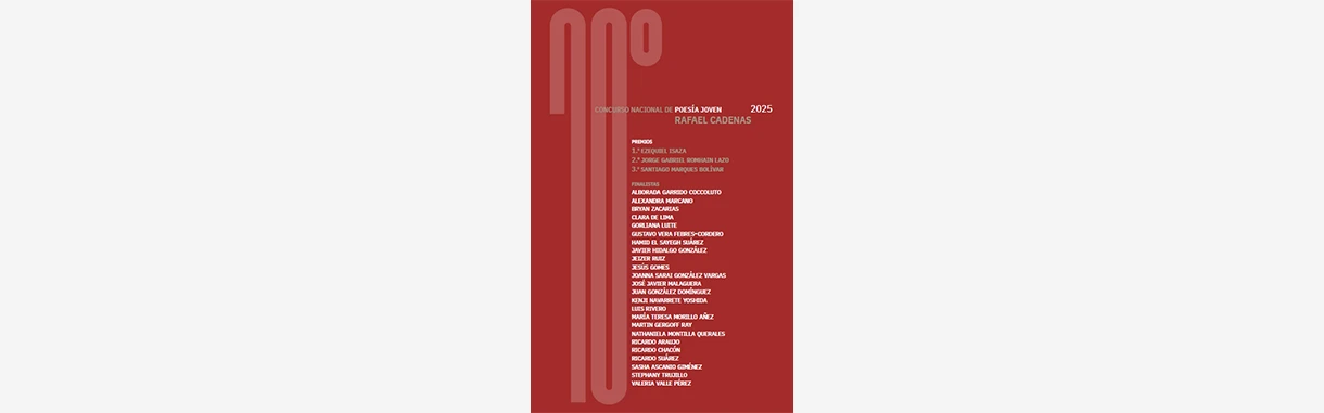 10° Concurso Nacional de Poesía Joven Rafael Cadenas 2025
